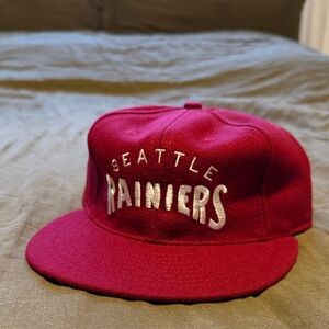 Ebbets Field Flannels Seattle Rainiers Red Cap